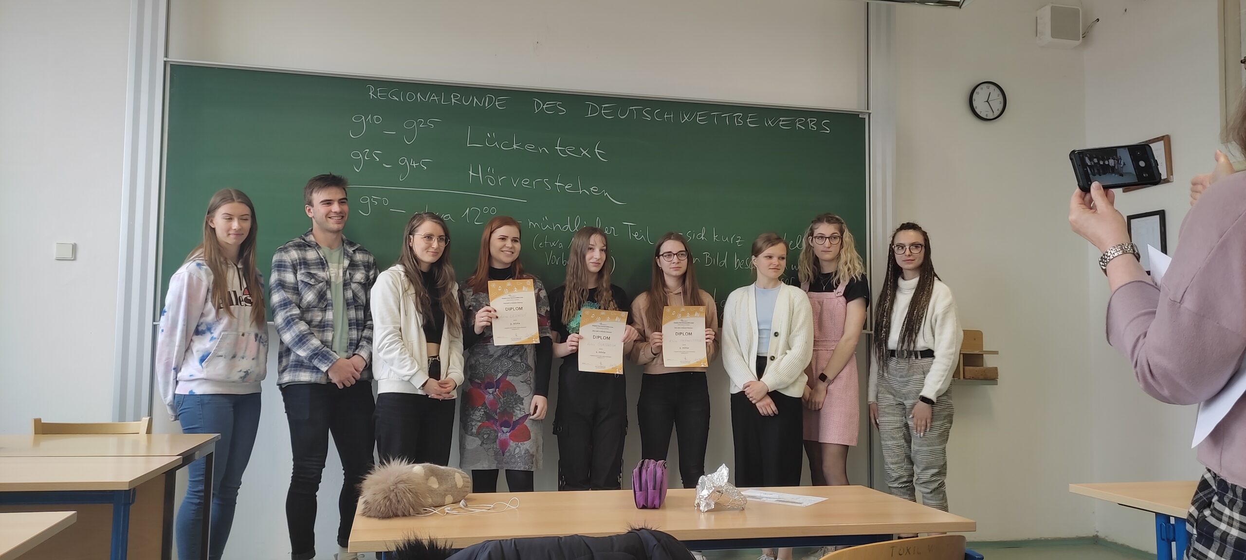 Konverzační soutěž v německém jazyce  kategorie III A – krajské kolo
