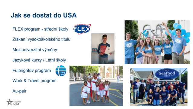 Přednáška o možnostech studia a práce v USA