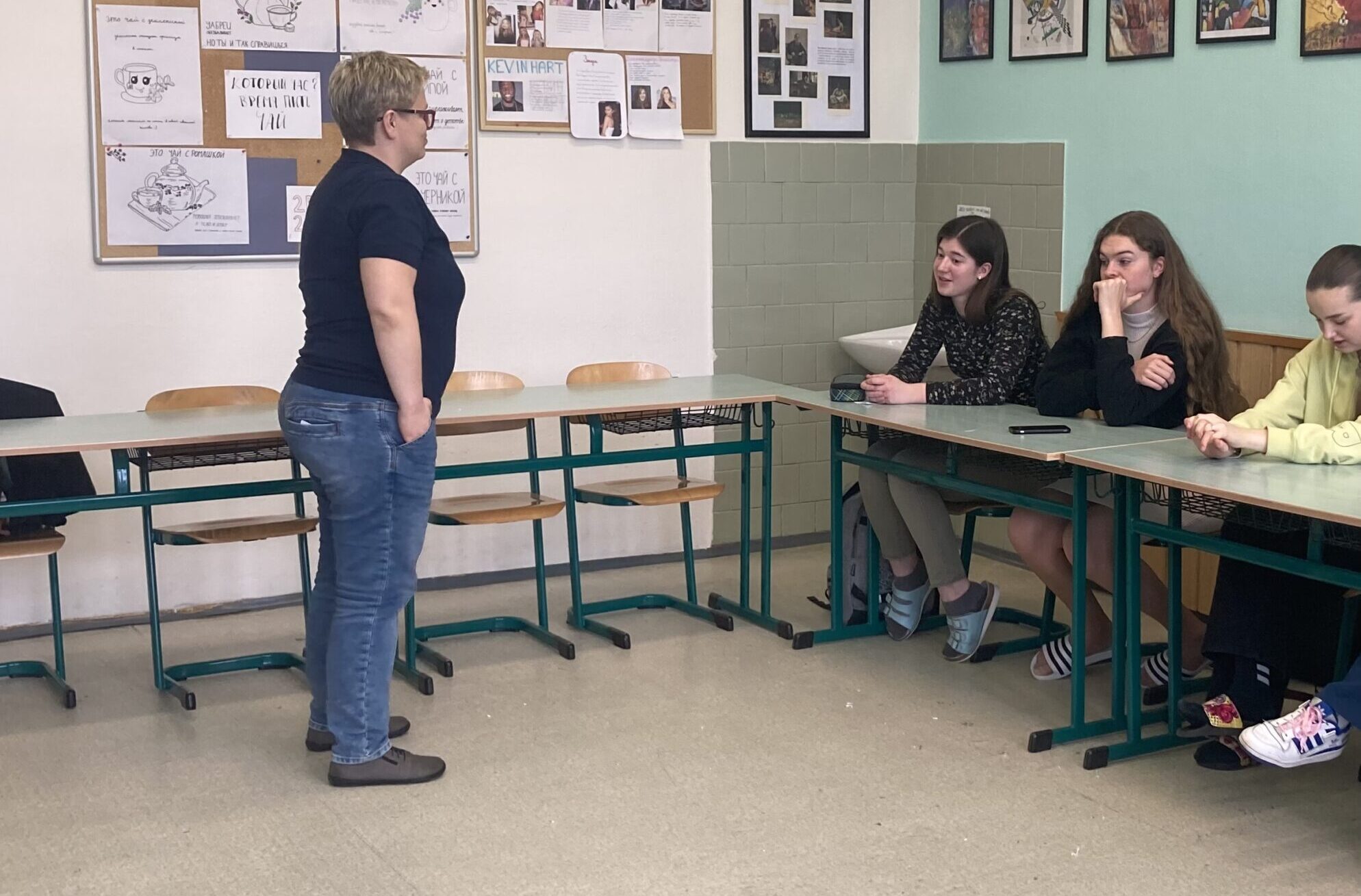 Návštěva rodilé mluvčí na hodině ruského jazyka