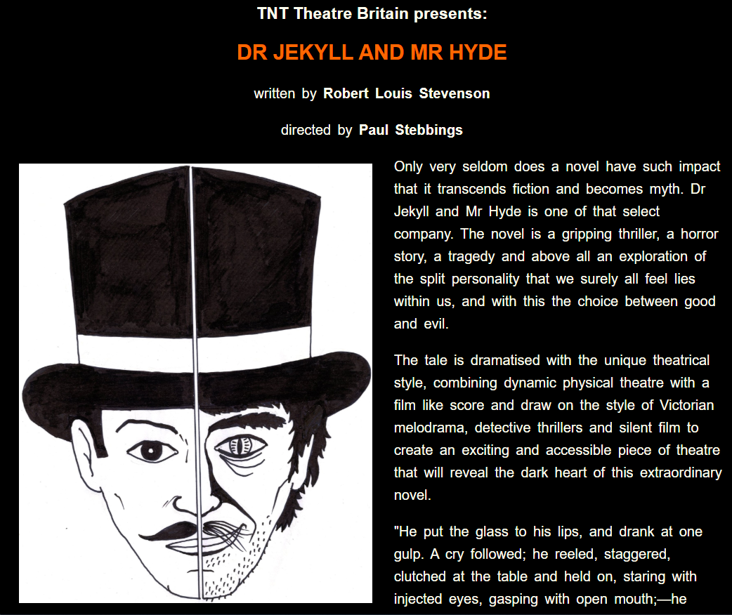 Dr. Jekyll, Mr. Hyde naživo, anglicky, v Pardubicích