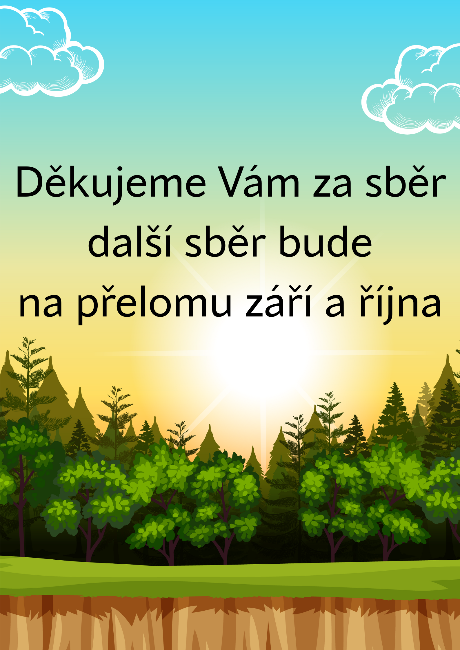 Poděkování za sběrovou akci