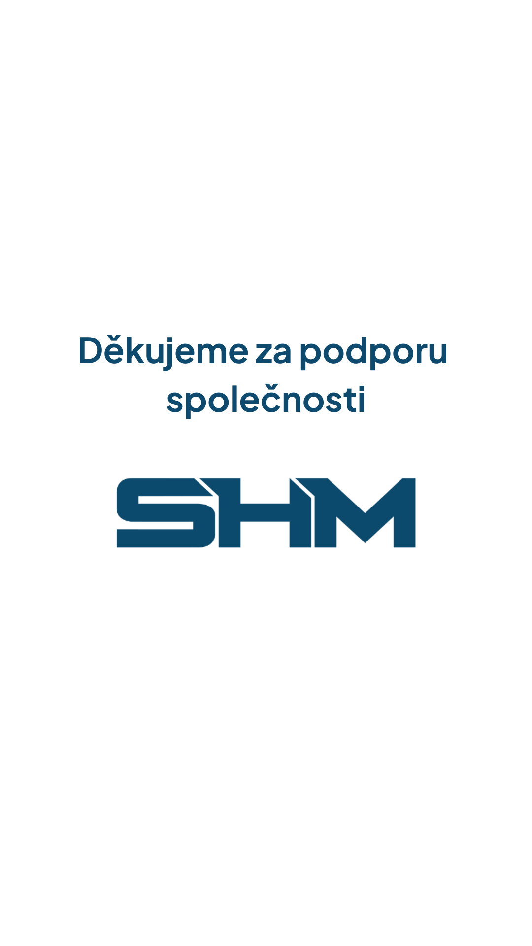 Seminaristé psychologie děkují firmě SHM s. r. o.