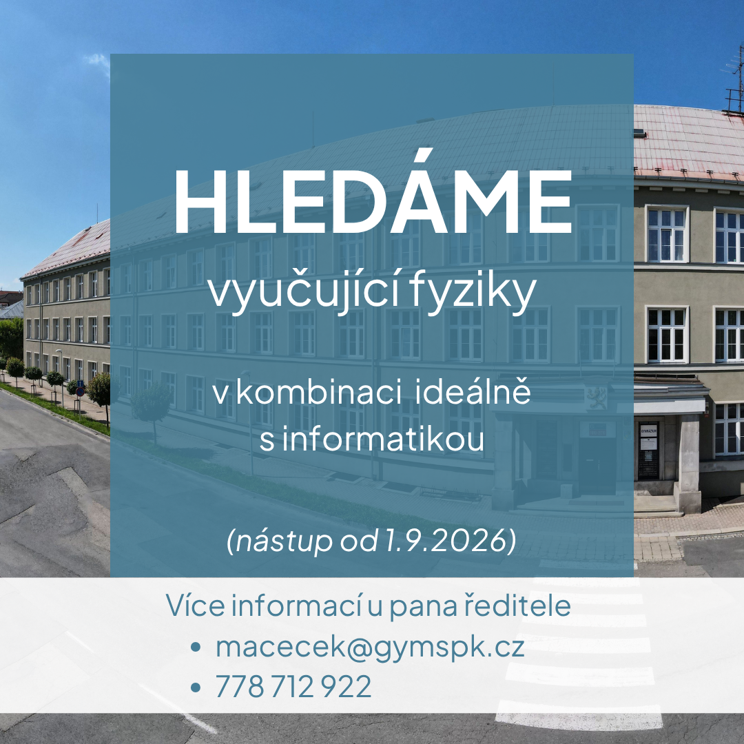 Hledáme fyzikáře/fyzikářku